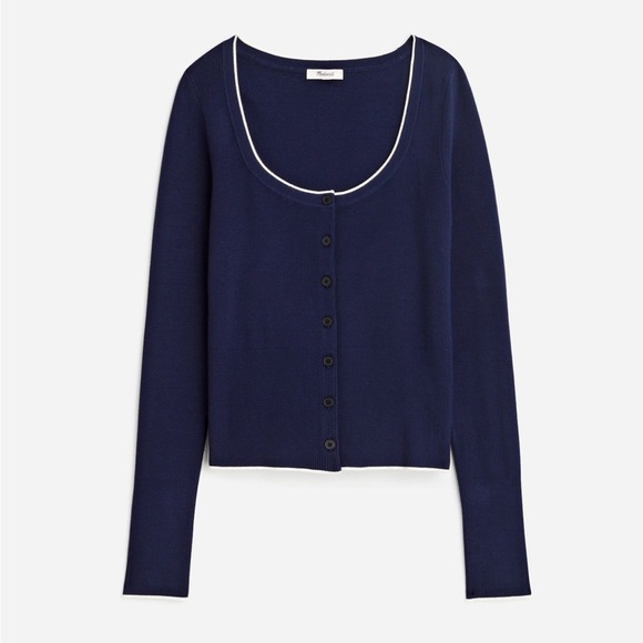 Madewell The Signature Knit Scoopneck Cardigan - Picture 4 of 5